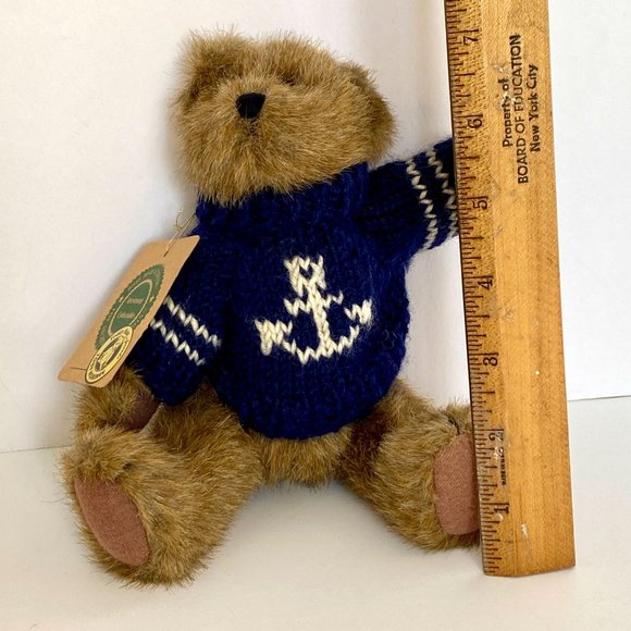Nautical Archive Collection Boyds Bears Plush Anchor Sweater Vintage With Tags - Picture 12 of 14